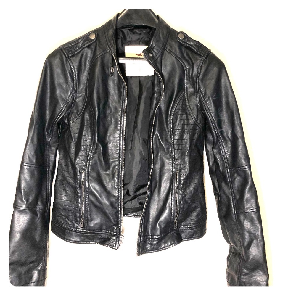 Hollister leather jacket